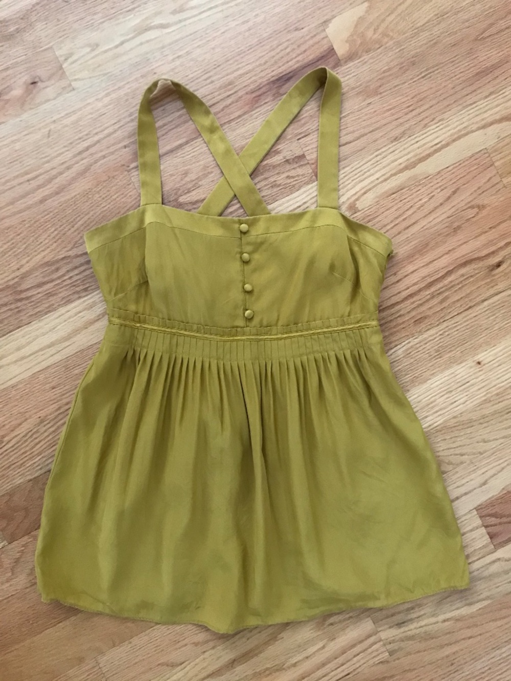 J.Crew mustard yellow tank top - Picture 2 of 3
